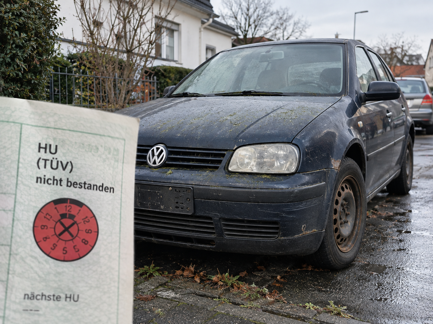 Älteres Fahrzeug ohne gültige Hauptuntersuchung